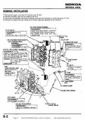Honda BF35A-BF45A Outboard Motors Shop Manual., Page 101