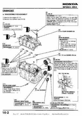 Honda BF35A-BF45A Outboard Motors Shop Manual., Page 117