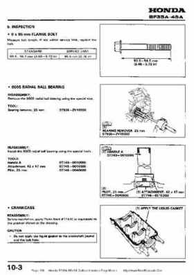 Honda BF35A-BF45A Outboard Motors Shop Manual., Page 118