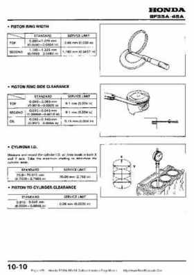 Honda BF35A-BF45A Outboard Motors Shop Manual., Page 125