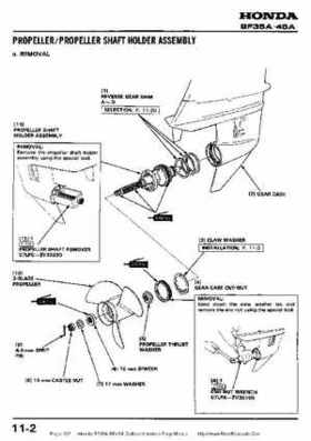 Honda BF35A-BF45A Outboard Motors Shop Manual., Page 132