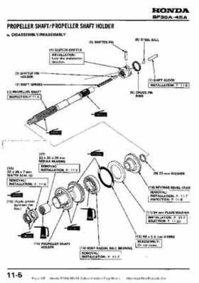 Honda BF35A-BF45A Outboard Motors Shop Manual., Page 135