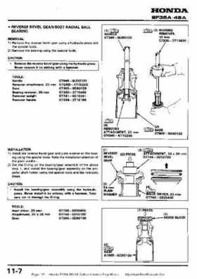 Honda BF35A-BF45A Outboard Motors Shop Manual., Page 137
