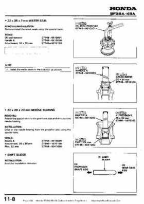 Honda BF35A-BF45A Outboard Motors Shop Manual., Page 138