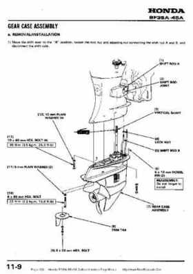 Honda BF35A-BF45A Outboard Motors Shop Manual., Page 139
