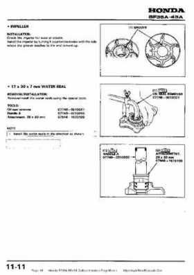 Honda BF35A-BF45A Outboard Motors Shop Manual., Page 141