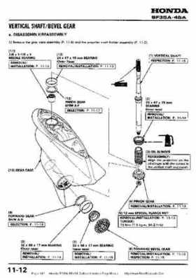 Honda BF35A-BF45A Outboard Motors Shop Manual., Page 142