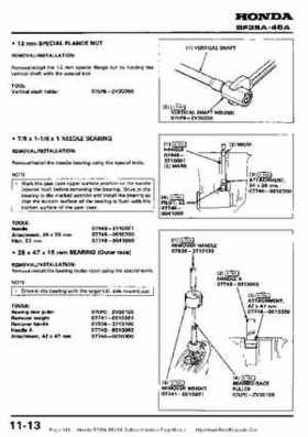 Honda BF35A-BF45A Outboard Motors Shop Manual., Page 143