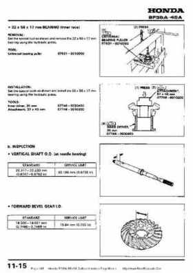 Honda BF35A-BF45A Outboard Motors Shop Manual., Page 145