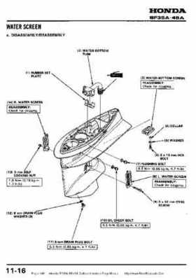 Honda BF35A-BF45A Outboard Motors Shop Manual., Page 146