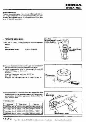 Honda BF35A-BF45A Outboard Motors Shop Manual., Page 149