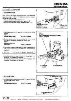 Honda BF35A-BF45A Outboard Motors Shop Manual., Page 152