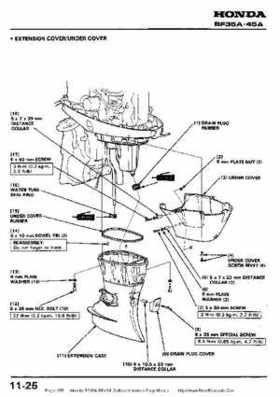 Honda BF35A-BF45A Outboard Motors Shop Manual., Page 155