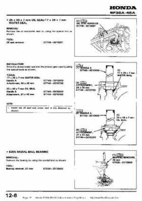 Honda BF35A-BF45A Outboard Motors Shop Manual., Page 161
