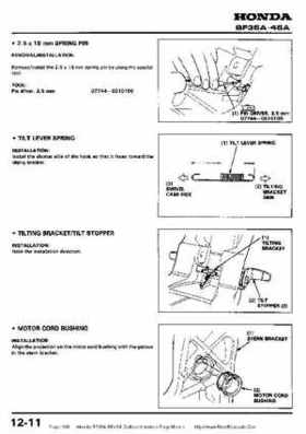 Honda BF35A-BF45A Outboard Motors Shop Manual., Page 166