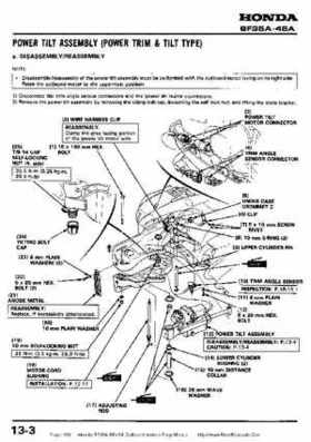 Honda BF35A-BF45A Outboard Motors Shop Manual., Page 169