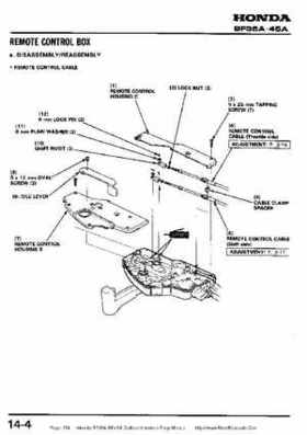 Honda BF35A-BF45A Outboard Motors Shop Manual., Page 174