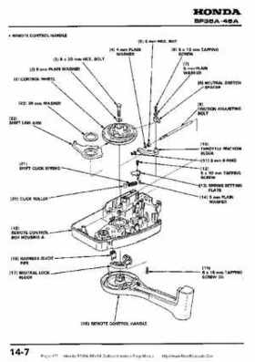 Honda BF35A-BF45A Outboard Motors Shop Manual., Page 177