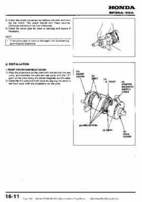 Honda BF35A-BF45A Outboard Motors Shop Manual., Page 199