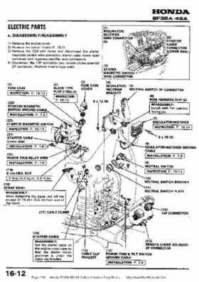 Honda BF35A-BF45A Outboard Motors Shop Manual., Page 200
