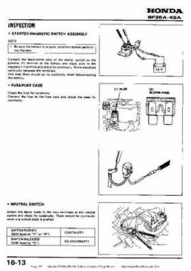 Honda BF35A-BF45A Outboard Motors Shop Manual., Page 201