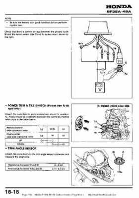 Honda BF35A-BF45A Outboard Motors Shop Manual., Page 203