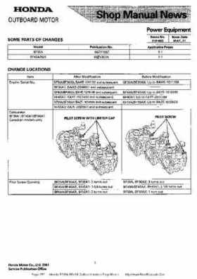 Honda BF35A-BF45A Outboard Motors Shop Manual., Page 257