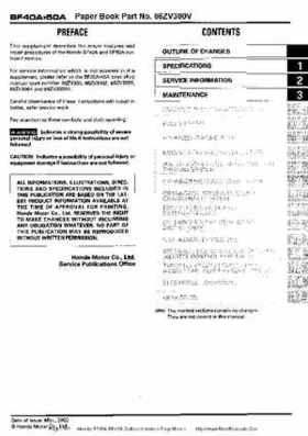 Honda BF35A-BF45A Outboard Motors Shop Manual., Page 262