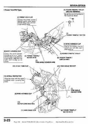 Honda BF35A-BF45A Outboard Motors Shop Manual., Page 304