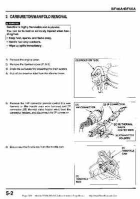Honda BF35A-BF45A Outboard Motors Shop Manual., Page 320