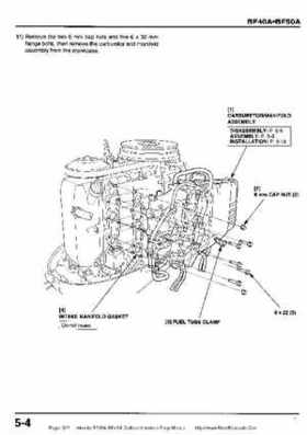 Honda BF35A-BF45A Outboard Motors Shop Manual., Page 322