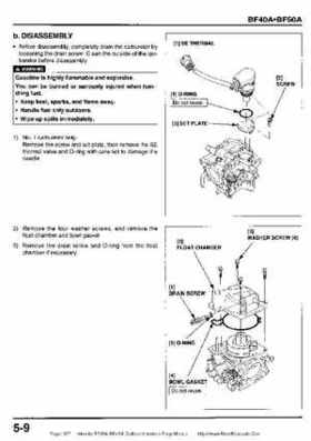 Honda BF35A-BF45A Outboard Motors Shop Manual., Page 327