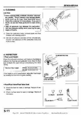 Honda BF35A-BF45A Outboard Motors Shop Manual., Page 329