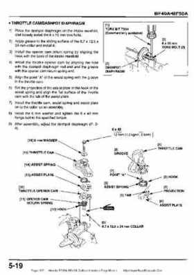 Honda BF35A-BF45A Outboard Motors Shop Manual., Page 337