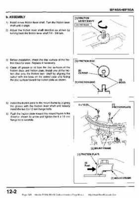 Honda BF35A-BF45A Outboard Motors Shop Manual., Page 345