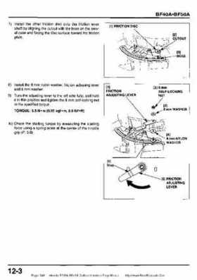 Honda BF35A-BF45A Outboard Motors Shop Manual., Page 346