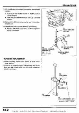 Honda BF35A-BF45A Outboard Motors Shop Manual., Page 348
