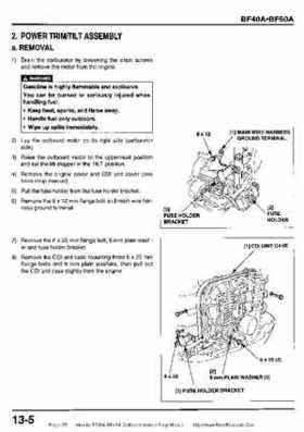 Honda BF35A-BF45A Outboard Motors Shop Manual., Page 351