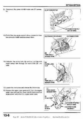 Honda BF35A-BF45A Outboard Motors Shop Manual., Page 352