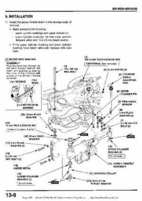 Honda BF35A-BF45A Outboard Motors Shop Manual., Page 355
