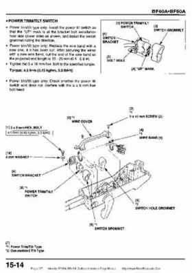 Honda BF35A-BF45A Outboard Motors Shop Manual., Page 371