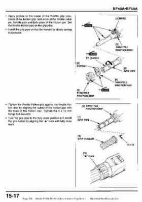 Honda BF35A-BF45A Outboard Motors Shop Manual., Page 374