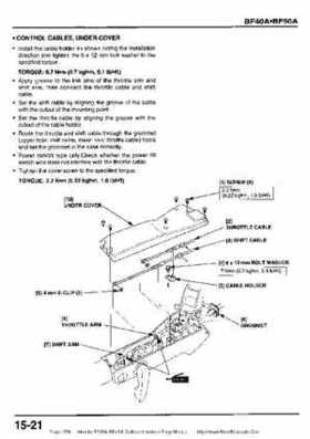 Honda BF35A-BF45A Outboard Motors Shop Manual., Page 378