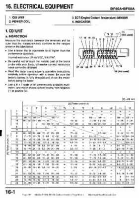 Honda BF35A-BF45A Outboard Motors Shop Manual., Page 381