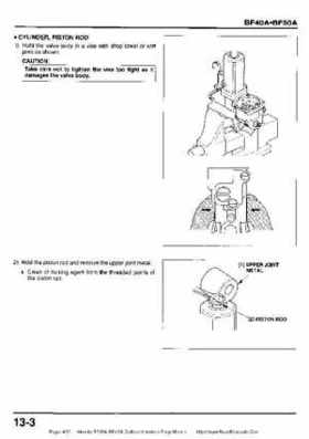 Honda BF35A-BF45A Outboard Motors Shop Manual., Page 402