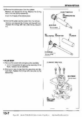 Honda BF35A-BF45A Outboard Motors Shop Manual., Page 406