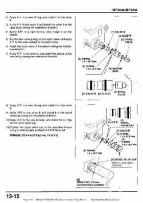 Honda BF35A-BF45A Outboard Motors Shop Manual., Page 414