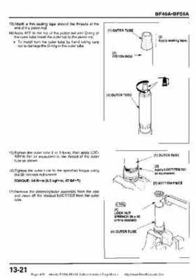 Honda BF35A-BF45A Outboard Motors Shop Manual., Page 420