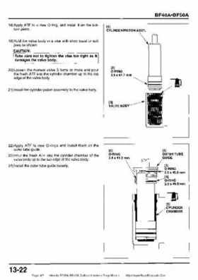 Honda BF35A-BF45A Outboard Motors Shop Manual., Page 421