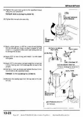Honda BF35A-BF45A Outboard Motors Shop Manual., Page 422
